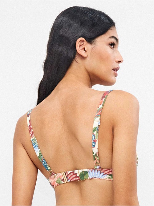 Top bikini capaciteit tropisch print - Kiabi