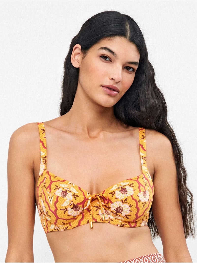 Top bikini capaciteit zonder schuim Multicolor - Kiabi
