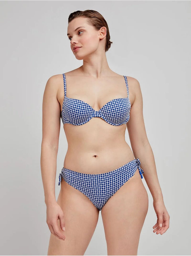 Top bikini geweven structuur Multicolor - Kiabi