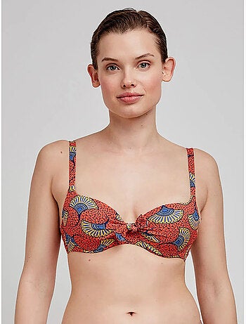 Top bikini grote capaciteit met tribal print