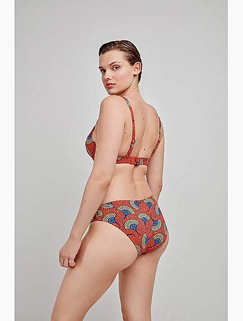 Top bikini grote capaciteit met tribal print