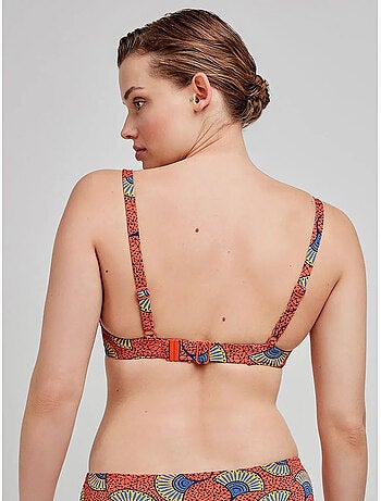 Top bikini grote capaciteit met tribal print