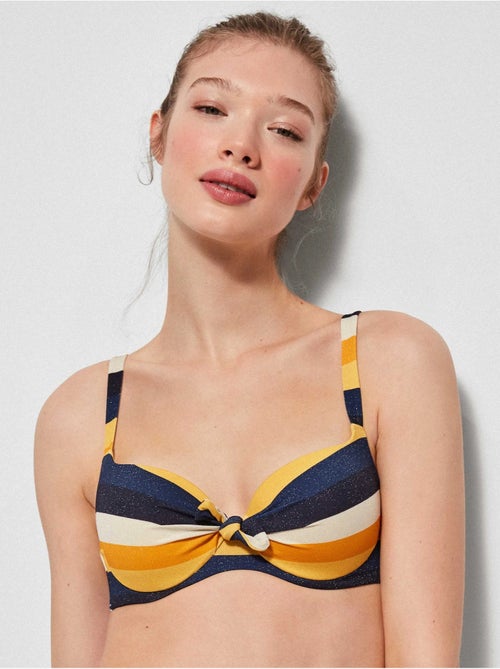 Top bikini grote capaciteit verstelbare rugband - Kiabi