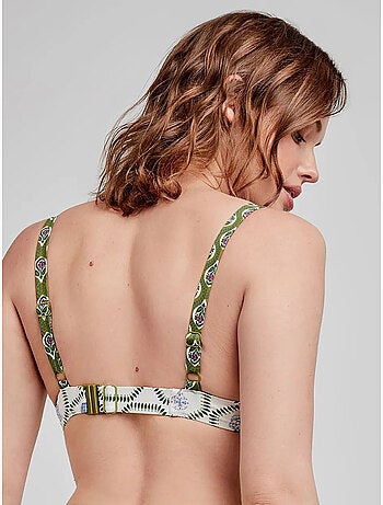 Top bikini met capaciteit print