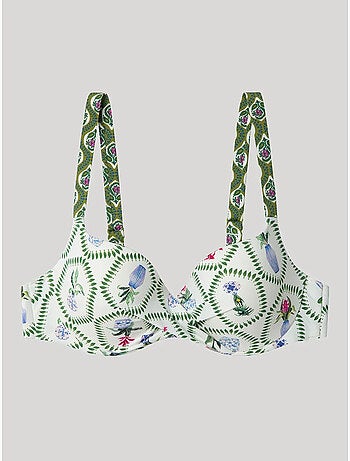 Top bikini met capaciteit print