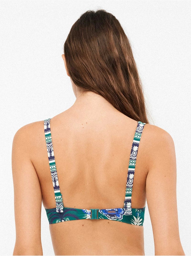 Top bikini met capaciteit voor cups b en c Multicolor - Kiabi
