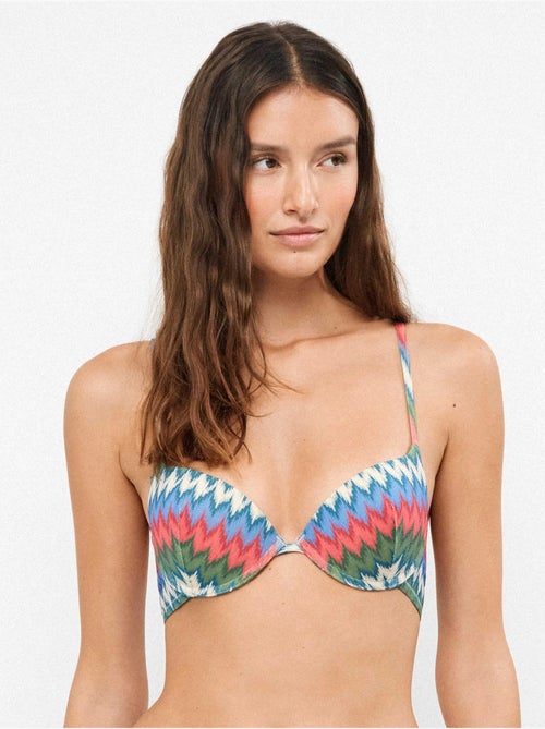 Top bikini push-up met beugel - Kiabi