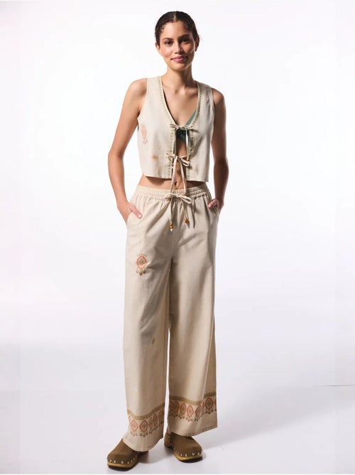 Top boho en lin penti - Kiabi Top boho en lin penti - Kiabi