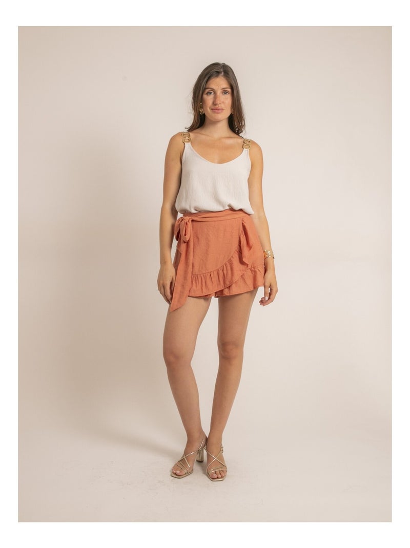 Top bretelles bijoux FELINA Beige - Kiabi