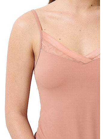 Top caraco sans armatures opal