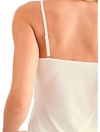 Top caraco sans armatures opal