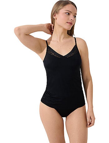 Top caraco sans armatures opal