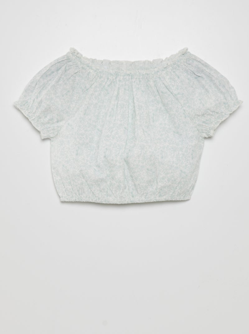 Top col bateau Vert/blanc - Kiabi