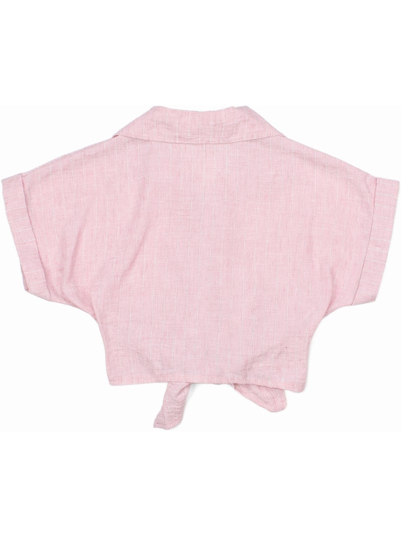 Top col chemise - Kids Star Rose - Kiabi