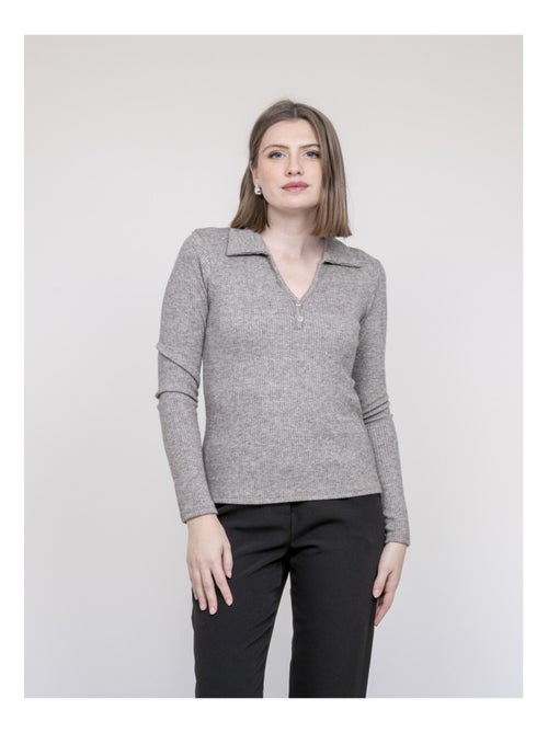 Top col polo franina - Kiabi