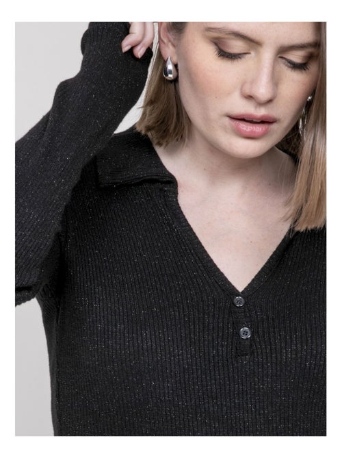 Top col polo franina - Kiabi
