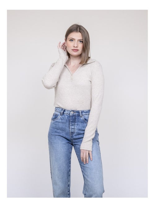 Top col polo franina - Kiabi