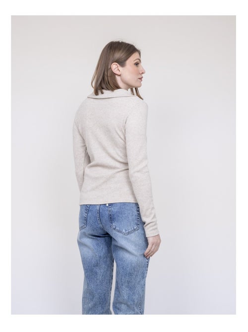 Top col polo franina - Kiabi