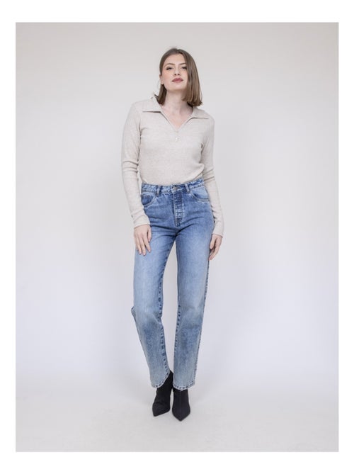 Top col polo franina - Kiabi