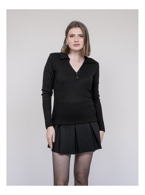 Top col polo franina - Kiabi