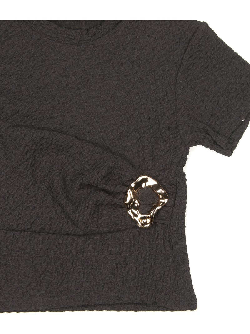 Top col rond - Kids Star Noir - Kiabi