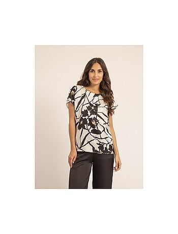 Top col rond motifs fijelle