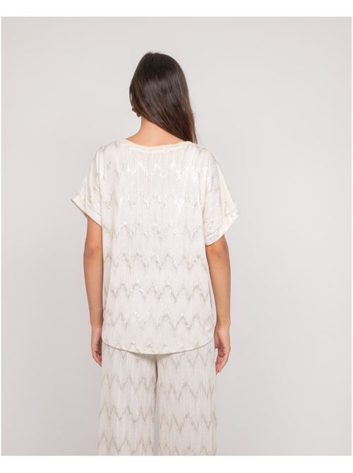 Top col v motifs FERIDE - Kiabi