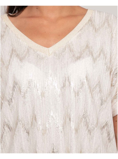 Top col v motifs FERIDE - Kiabi