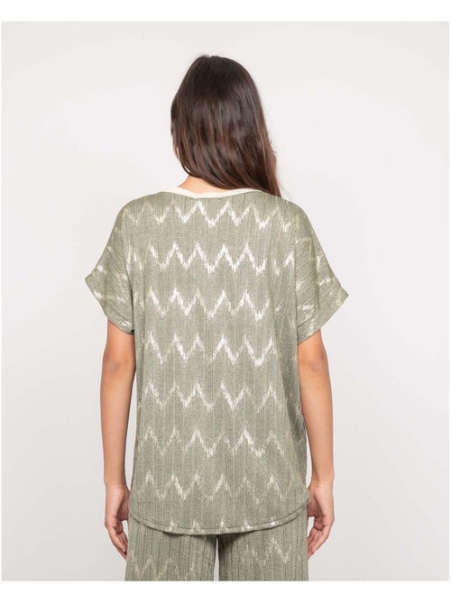 Top col v motifs FERIDE - Kiabi