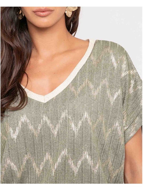 Top col v motifs FERIDE - Kiabi