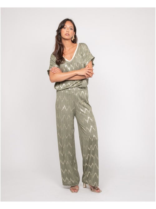 Top col v motifs FERIDE - Kiabi