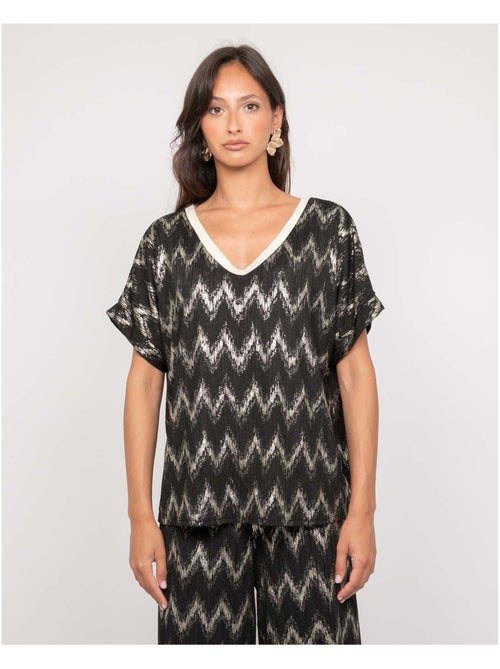 Top col v motifs FERIDE - Kiabi