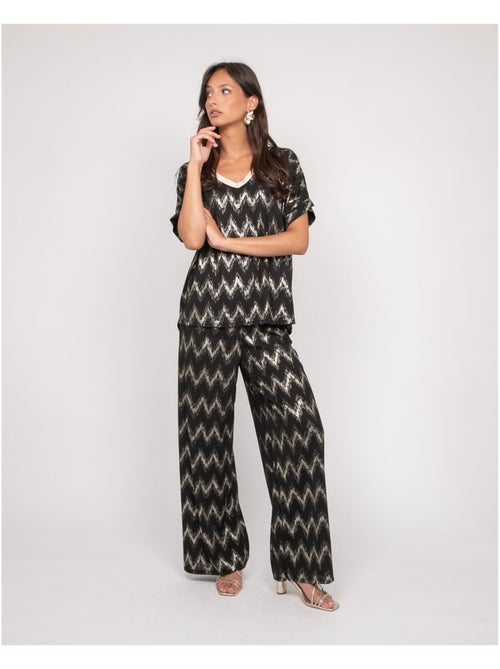 Top col v motifs FERIDE - Kiabi