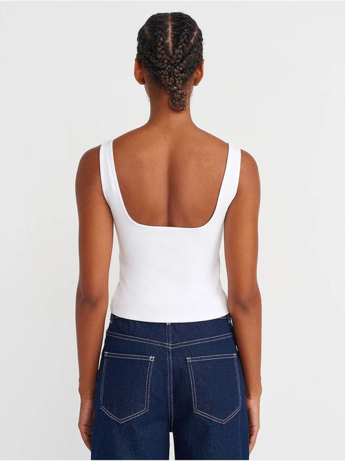 Top corset court femme à encolure carrée dilvin - Kiabi