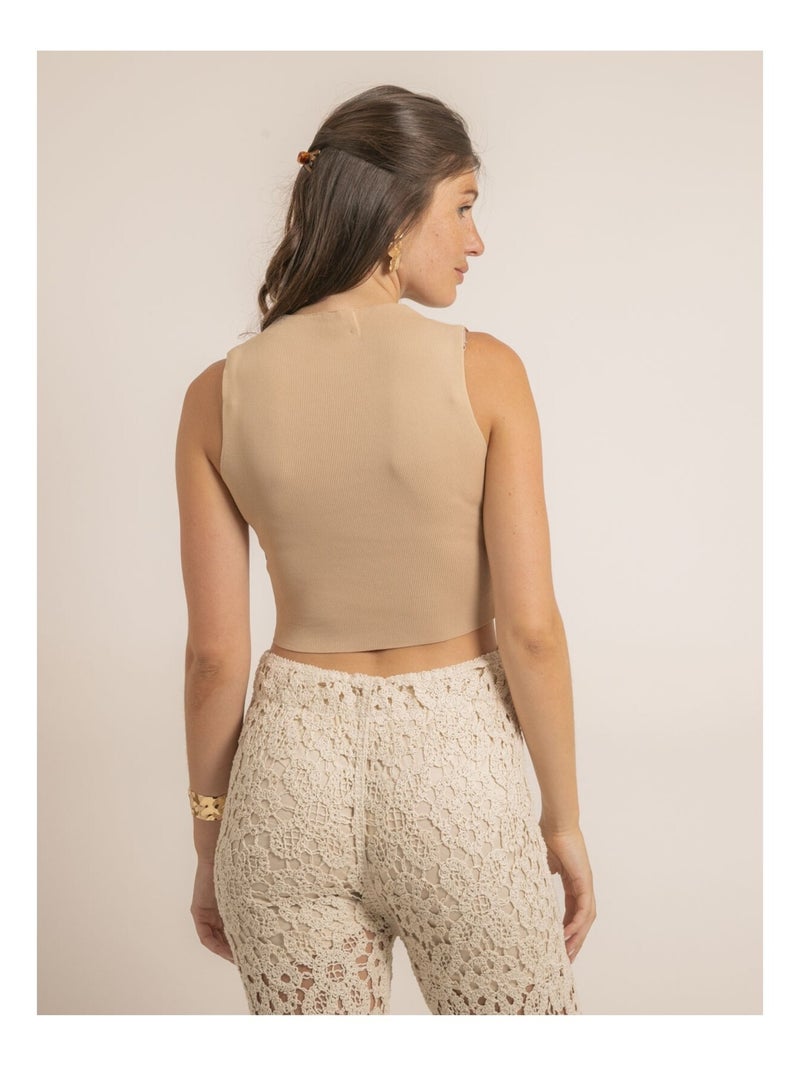 Top court FODELO Beige - Kiabi