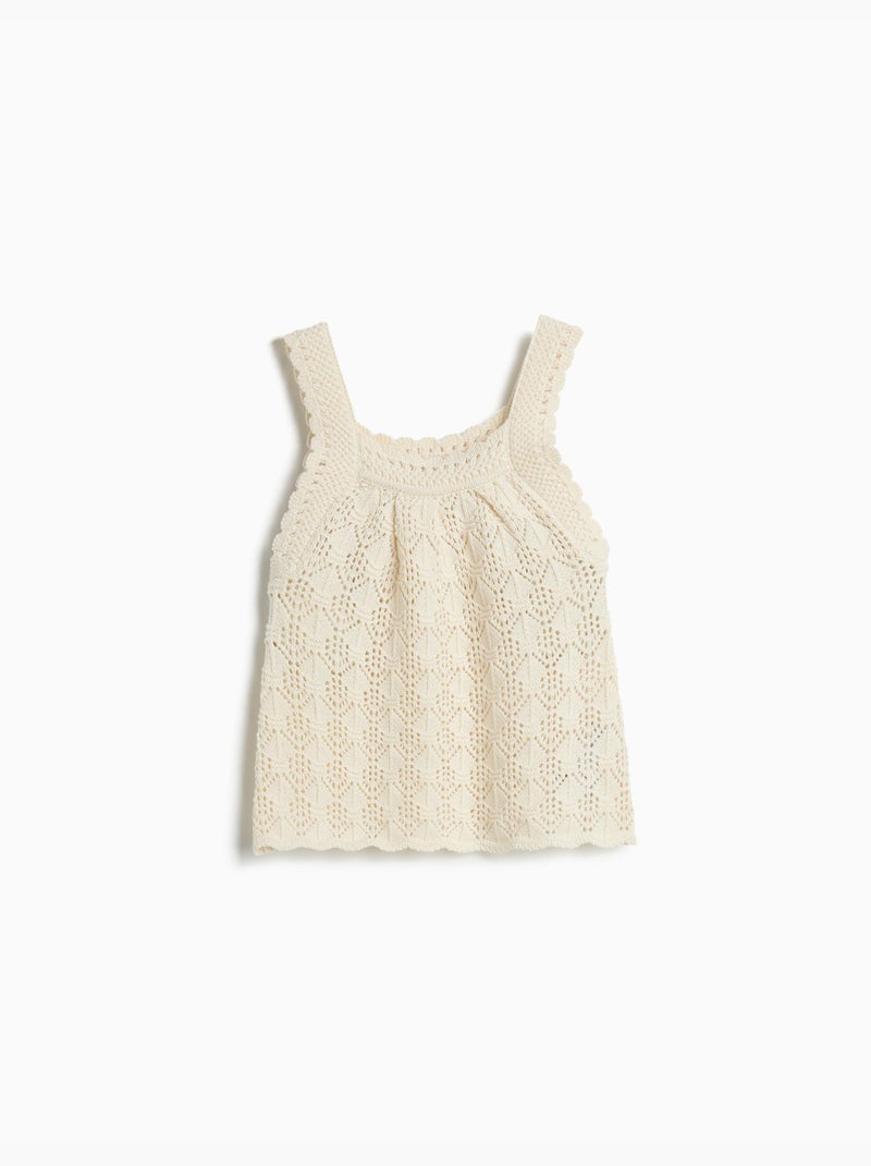 Top crochet, MO Fashion Ecru - Kiabi