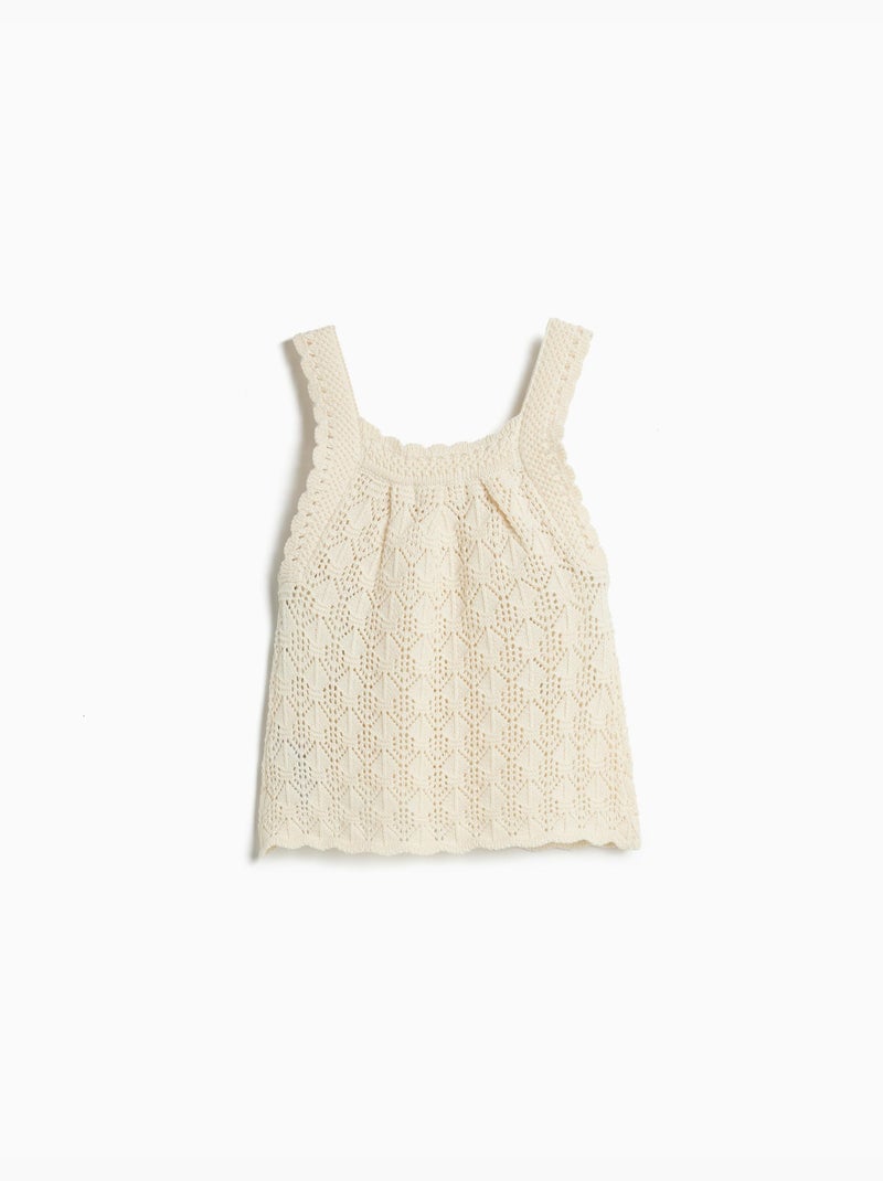 Top crochet, MO Fashion Ecru - Kiabi