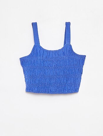 Top cropped à bretelles