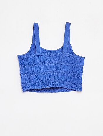 Top cropped à bretelles