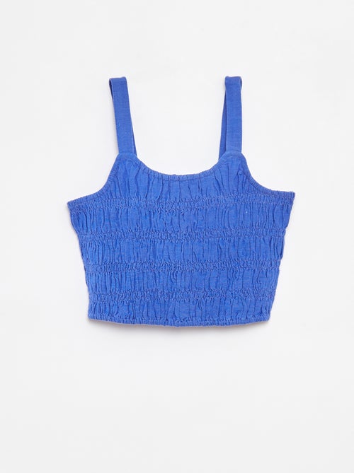 Top cropped à bretelles - Kiabi