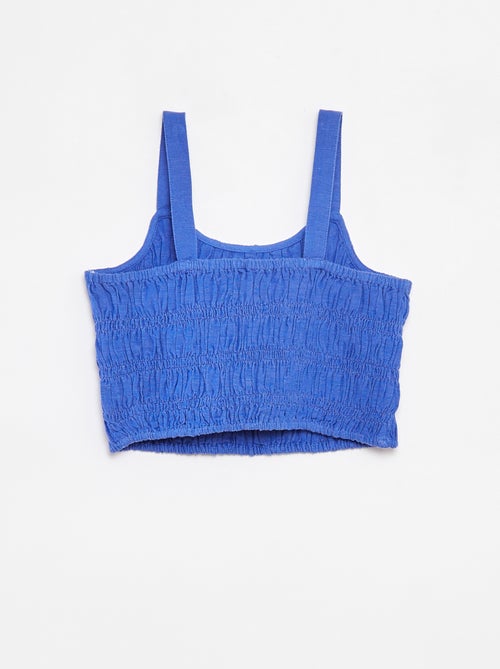 Top cropped à bretelles - Kiabi