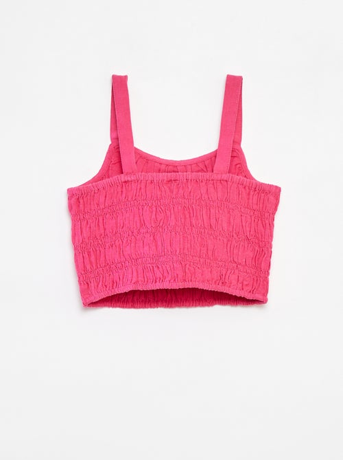 Top cropped à bretelles - Kiabi