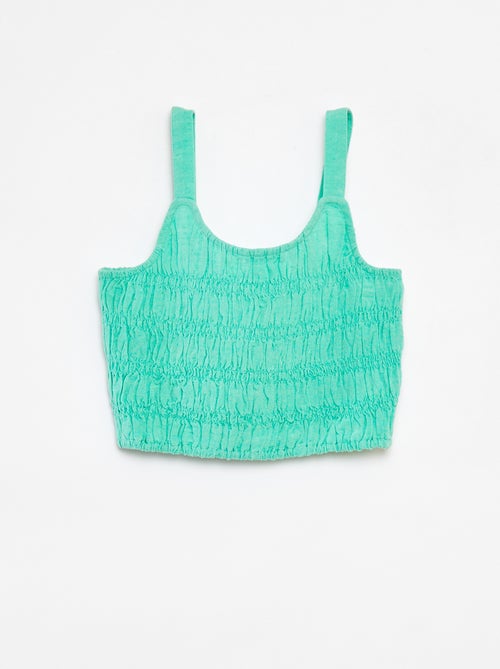 Top cropped à bretelles - Kiabi