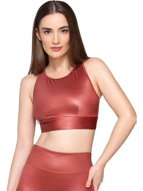 Top de sport brassière dos nageur flexfit - Kiabi