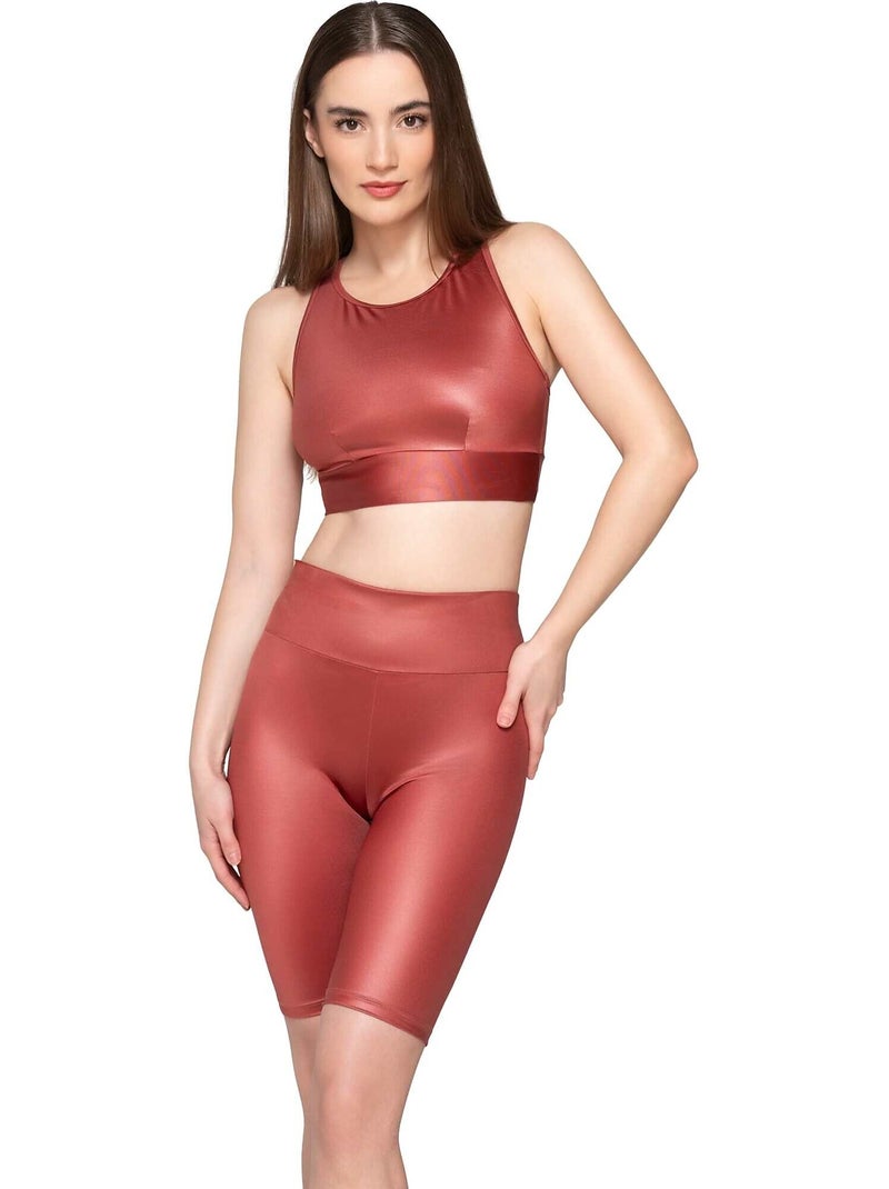 Top de sport brassière dos nageur flexfit Rose - Kiabi