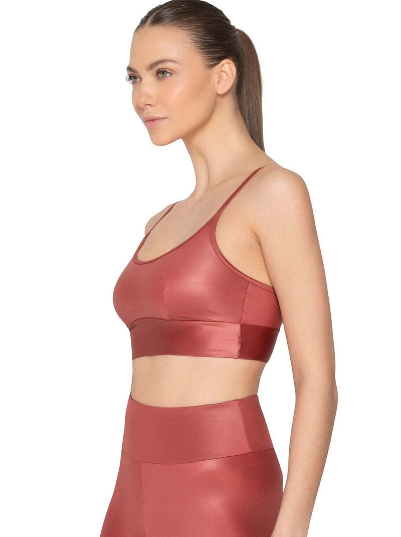 Top de sport brassière flexfit Rose - Kiabi