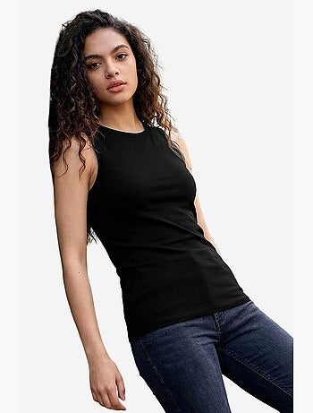 Top de sport femme en coton et élasthanne tommy