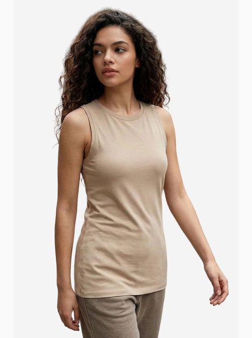 Top de sport femme en coton et élasthanne tommy - Kiabi Top de sport femme en coton et élasthanne tommy - Kiabi