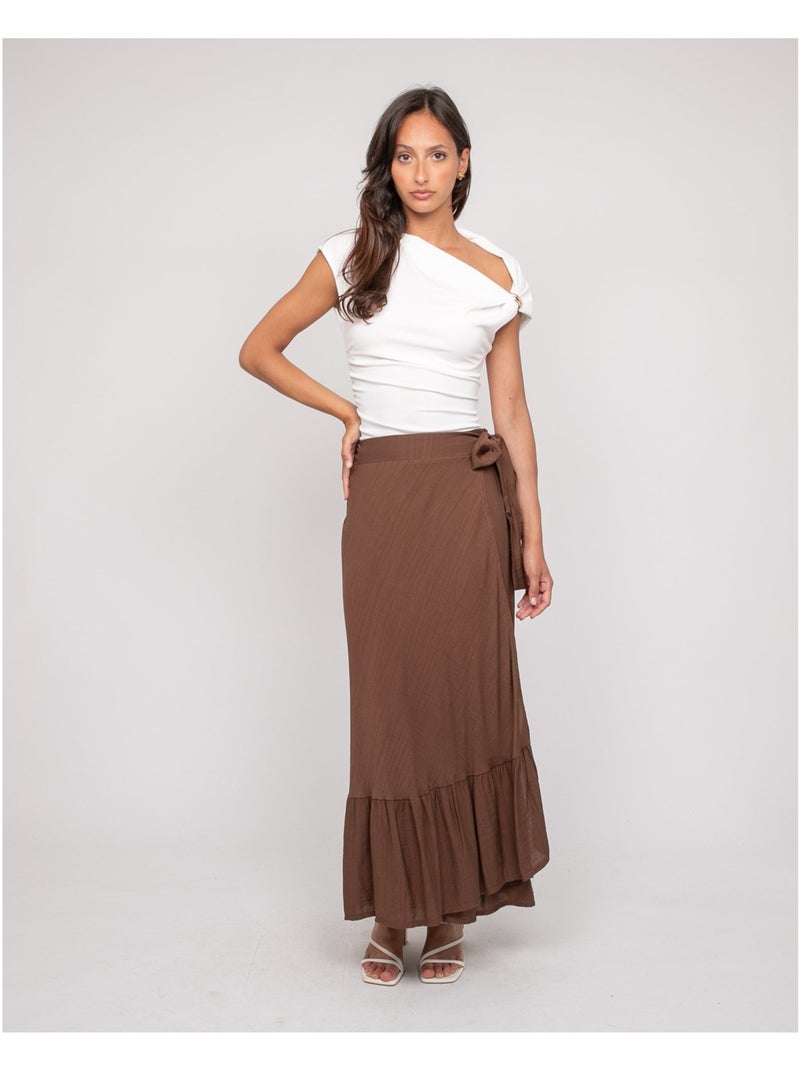 Top drapé avec bijoux FIJAYA Blanc - Kiabi