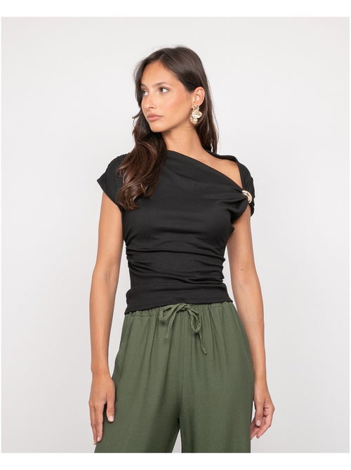 Top drapé avec bijoux FIJAYA - Kiabi